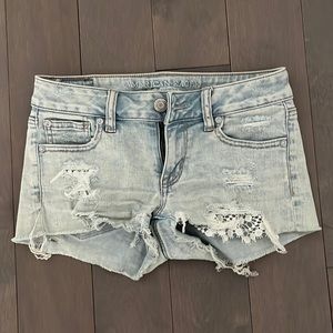 American eagle denim shorts short